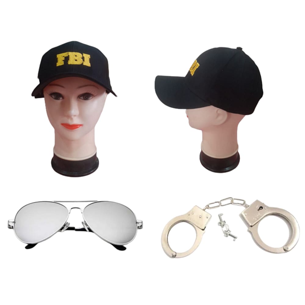 Kit Fantasia Do Policial F B I C/ 2 Peças