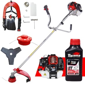 Roçadeira Á Gasolina RT52L Toyama 52cc 2HP Com ÓLEO 2 Tempos Robusta de Alta Potência e Performance Ideal Para Manutenção de Rodovias