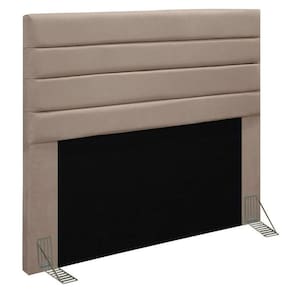 Cabeceira Cama Box Casal Queen 160cm Rubi D10 Suede Bege
