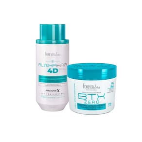 Kit AlinhaHair 4D 300g + Máscara Vol Zero Forever Liss 250g