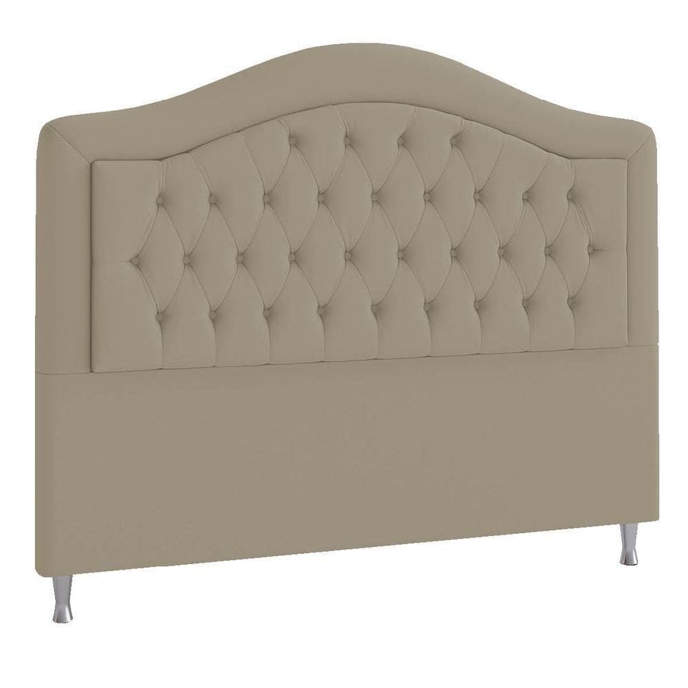 Cabeceira King ághata P04 195 Cm Suede Bege Tca 941