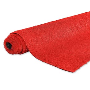 Grama Sintética Vermelha 20mm com proteção UV e Anti-Fungo 2,00 x 10,00m (20m²)