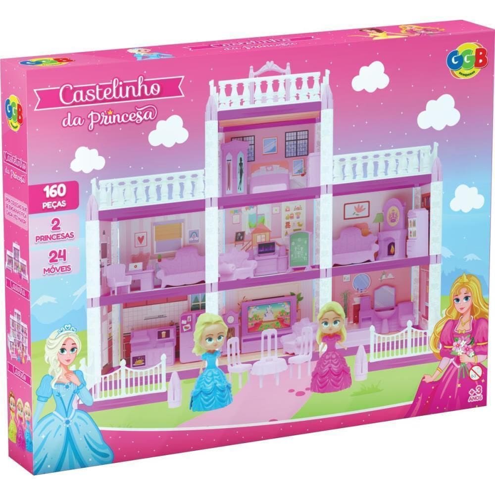 Casinha De Boneca Castelinho Da Princesa 160Pcs