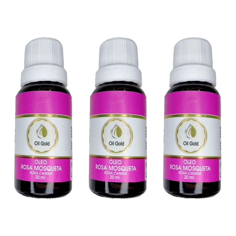 Kit 3 und Óleo de Rosa Mosqueta Nature Gold 20ml