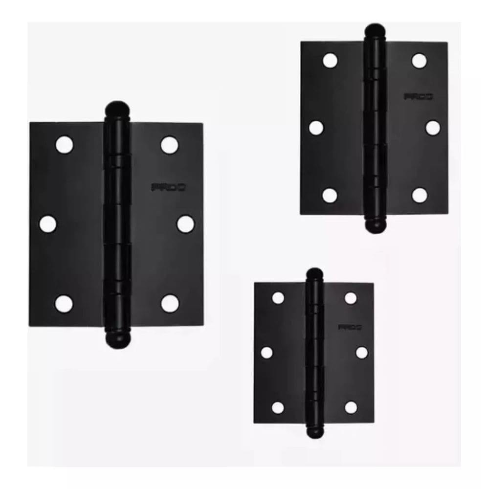 Dobradiça Pado Preto C/ Rolamento Porta 3025 Cartela 3 UNID