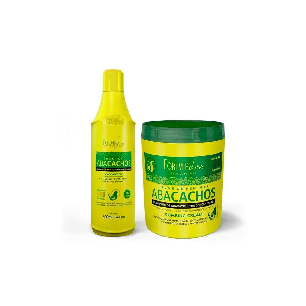 Kit Shampoo e Creme de Pentear Abacachos Forever Liss
