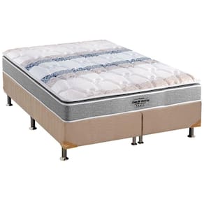 Cama Box King: Colchão Anatômico Probel D33/AG65 Guarda Costas Extreme Resistence + Base CRC Suede Clean(193x203)