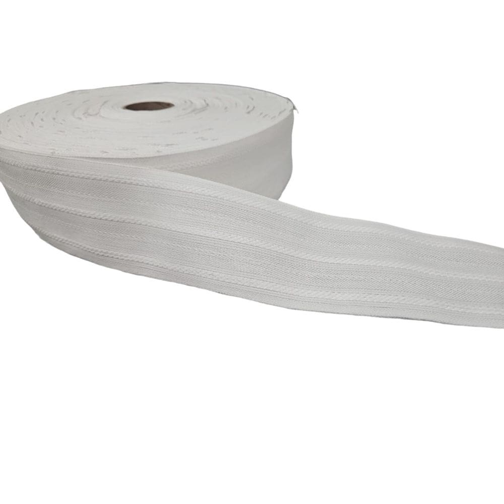 Franzidor para Confecção de Cortinas Prega Macho - Branco - Rolo 50 Metros