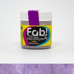 Pó Para Decoração Comestível (Bolos e Doces) Fab 5g Lilás