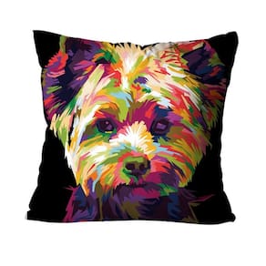 Capa para Almofada Mdecore Yorkshire Colorido