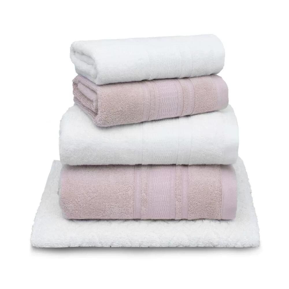 Jogo De Banho Appel Mêmphis 5 Pçs Branco