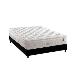 Cama Box Casal: Colchão Molas Anjos MasterPocket Ensacadas Impressione + Base CRC Suede Black(138x188)