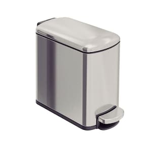 Lixeira Tramontina 6 Litros Tipo D Slim Em Aço Inox Scotch Brite