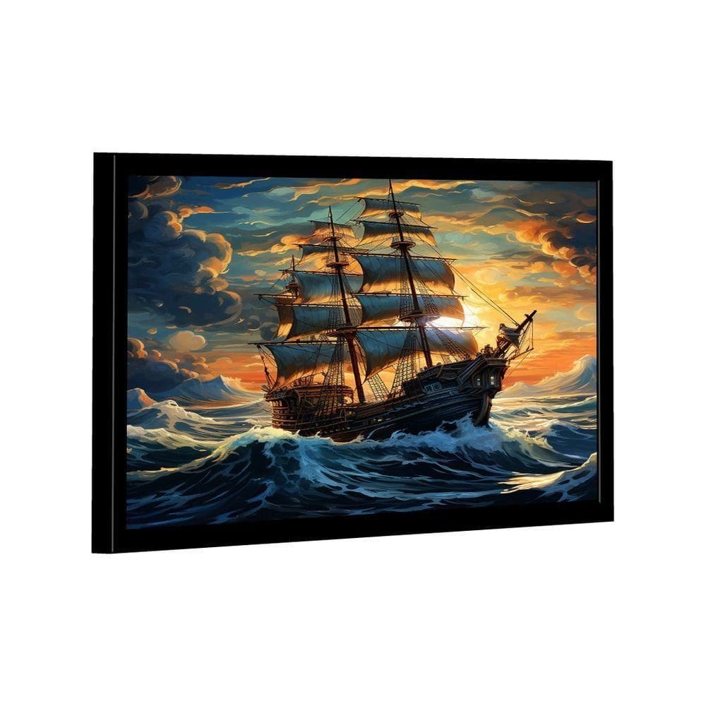 Quadro Navio Caravela -- Br Artes