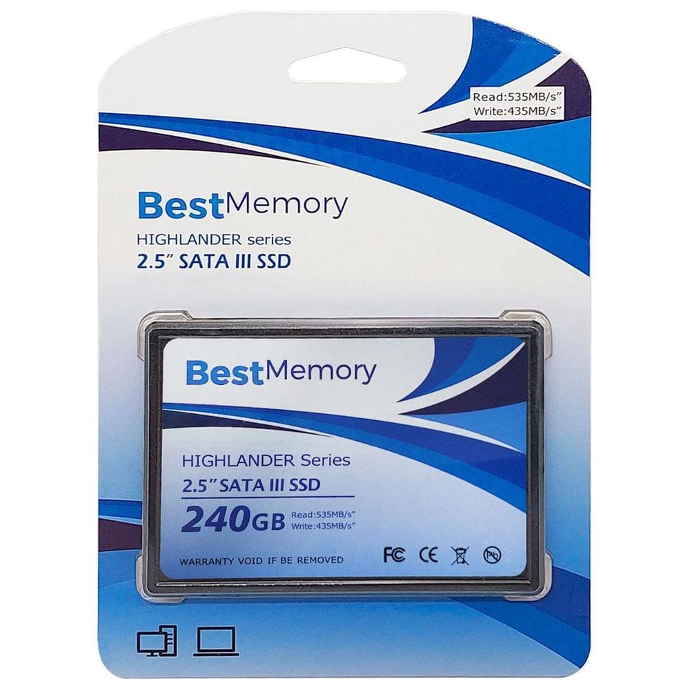 Hd Ssd Best Memory Highlander 240Gb, Sata Iii, 2.5, Leitura