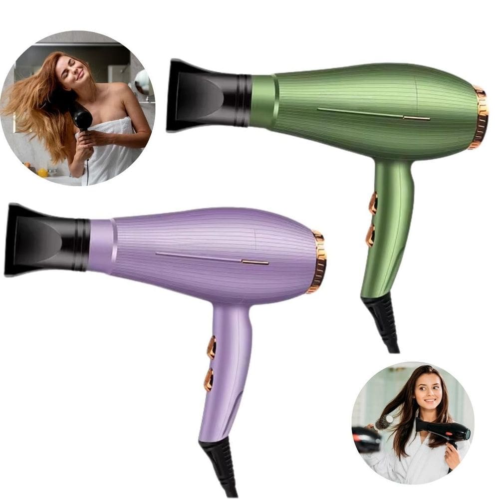Secador De Cabelo Rosa Turbo Motor Potente  Oficial