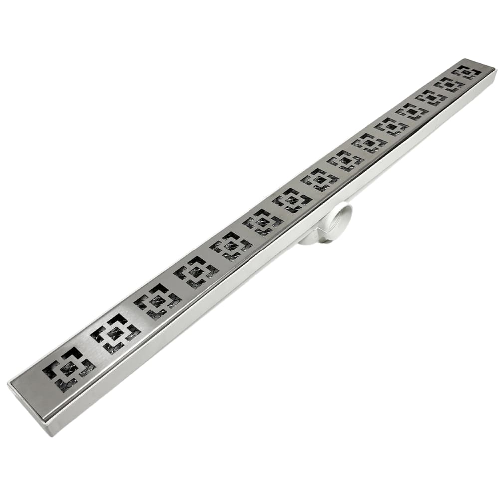 Ralo Escoamento Lavabo Dubai 5x70 Inox com Tela Branco