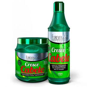 Kit Cresce Cabelo Shampoo  Mascara Forever Liss Profissional