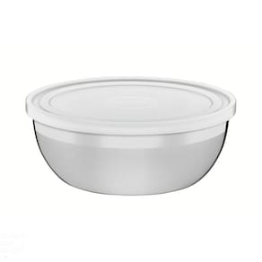 Pote Tramontina Freezinox Redondo Em Aço Inox Com Tampa Plástica 25 Cm 4,2 L Tramontina