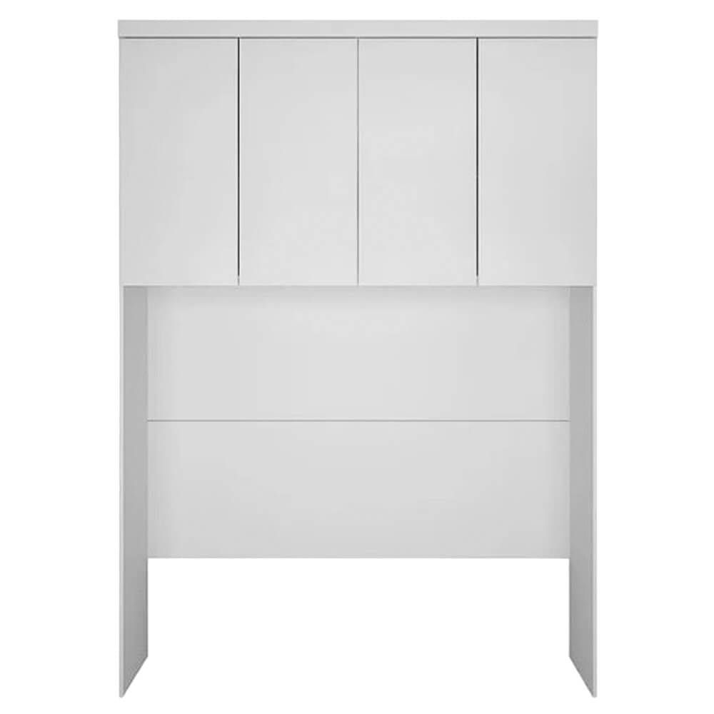 Guarda Roupa Rizon Módulo Aéreo Casal 4 Portas Novo Horizonte Cor Branco