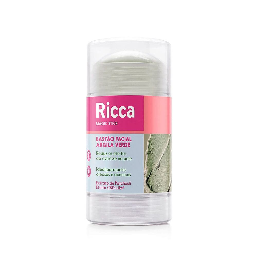 Bastao Facial Argila Verde - Ricca 3805