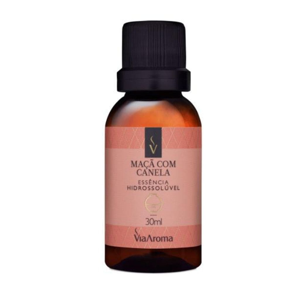 Essência Hidrossolúvel Via Aroma Maçã Com Canela 30 Ml