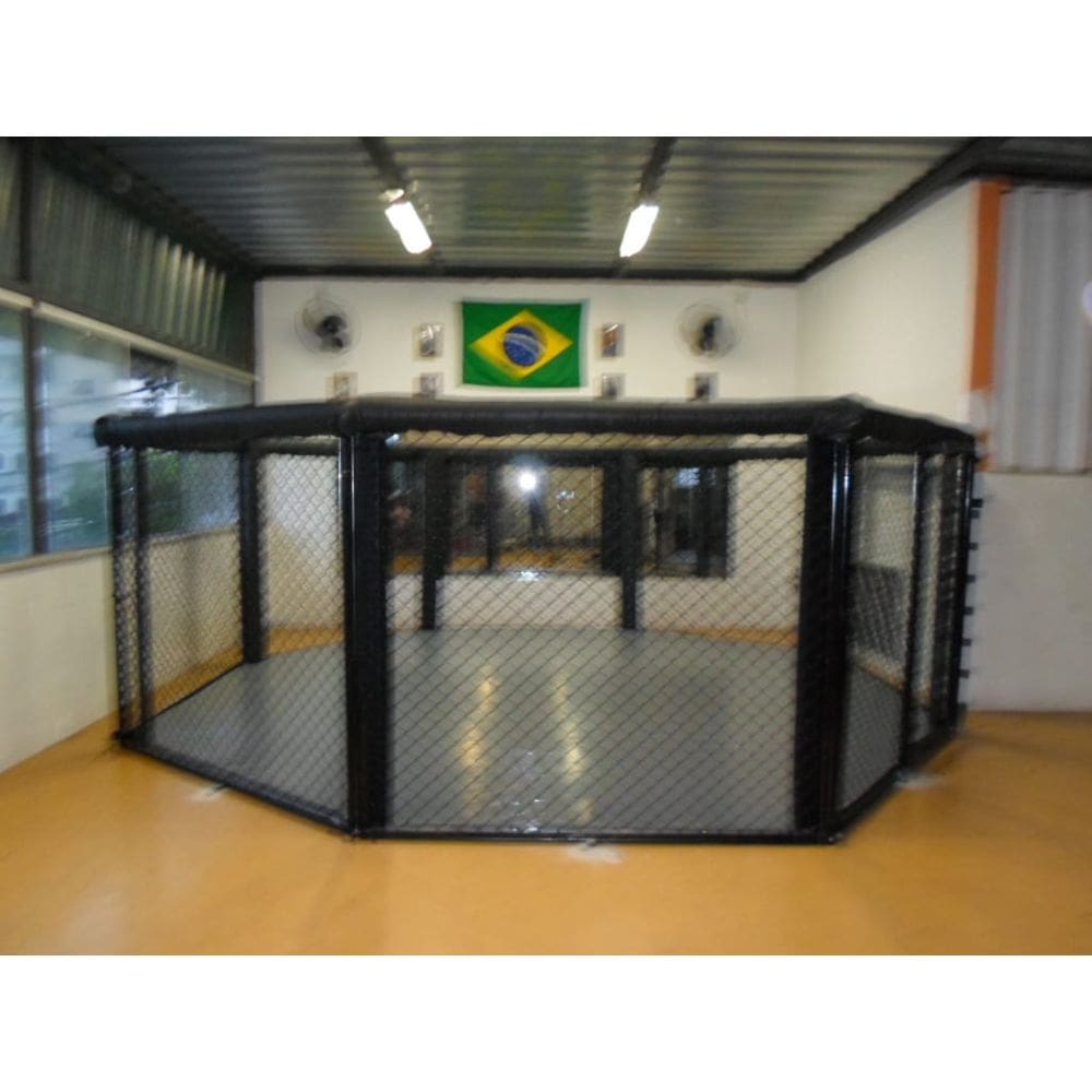 Octógono de MMA, Boxe Muay Thai Solo  Tamanho 5 X 5metros - Cor da Lona: Preto