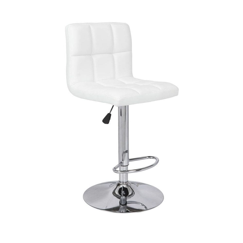 Banqueta Alta Estofada Para Cozinha Vox Branco - Lyam Decor