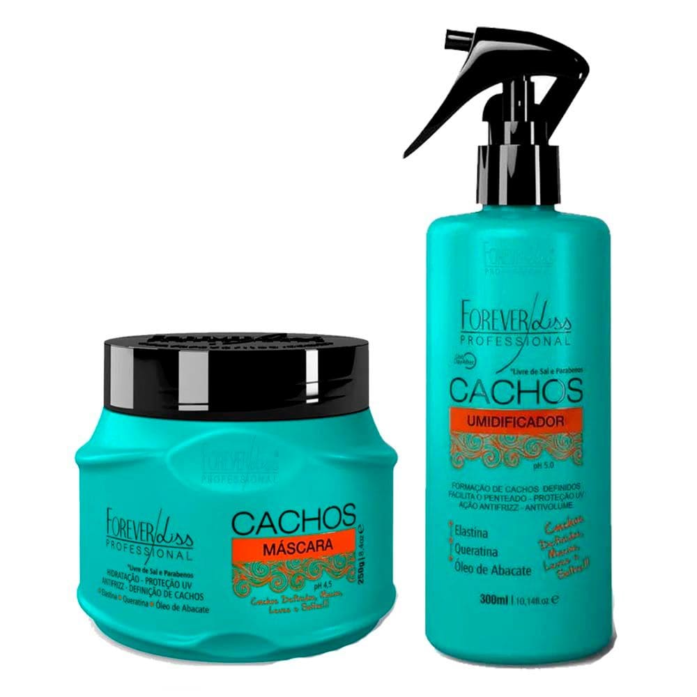Kit Cachos Mascara e Umidificador Forever Liss
