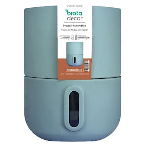 Vaso Autoirrigável Decor Urbi M Verde Sage Brota