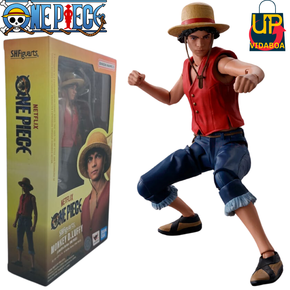 Boneco S.H.Figuarts Monkey D Luffy 14,5cm articulado Premium One Piece Action Figure
