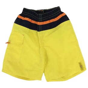 Bermuda Tactel infantil masc Pega Mania Amarelo
