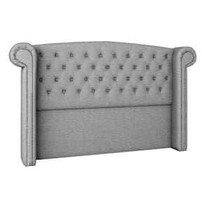 Cabeceira Queen Lyon P04 160 Cm Suede Cinza Tca 940