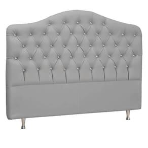 Cabeceira King Florence P04 195 Cm Suede Cinza