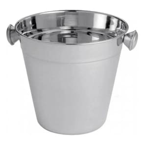 Mini Balde Para Gelo E Bebidas Em Aço Inox - 900ml / 12cm