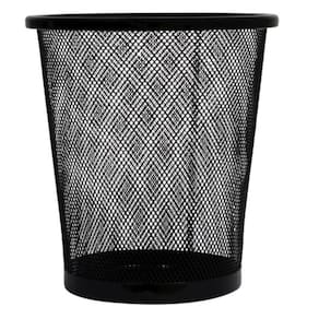 Lixeira Redonda Office Preta 5L Escritorio 22cm Telado