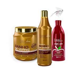 Kit Banho de Verniz e Vinagre de Maçã Forever Liss