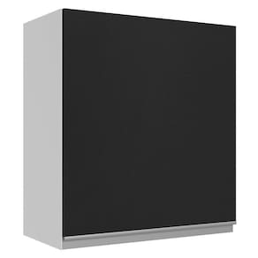 Armário Aéreo 100% Mdf 60 Cm 1 Porta Branco/preto Acordes