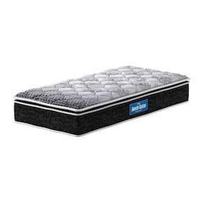 Colchão Solteiro Espuma D28 Guarda Costas 88x188x30cm Preto Branco Probel Preto Com Branco