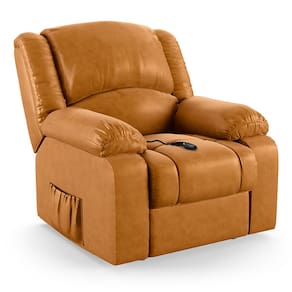 Poltrona do Papai Reclinável Melim Controle Power Elétrico PU Whisky FH1 - D`Rossi