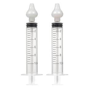 Kit 2 Seringas Lavagem Higienização Nasal Bico Silicone Buba