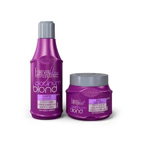 Kit Platinum Blond Shampoo E Máscara Matizador Forever Liss