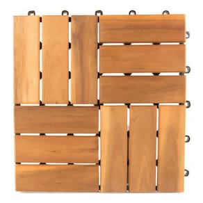 Deck Modular Click Encaixe Madeira 30x30cm 9 Unidade 0,81m²
