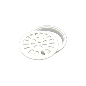 Conjunto Grelha + Porta Grelha Rebouças Redondo 100mm Branco