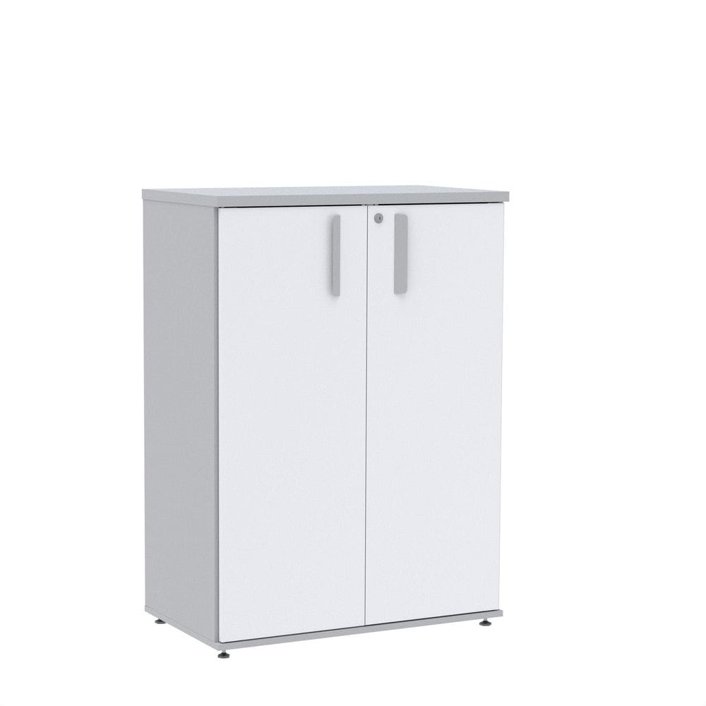 Armário Intermediário 02 Portas Pivotante Aic1100 Cinza/Branco