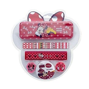 Kit Escolar Face Minnie Mouse 7 Peças - Molin