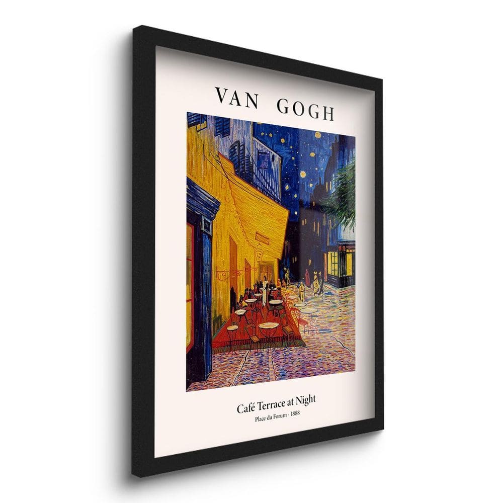 Quadro Decorativo Café A Noite Van Gogh 45X33 C/Vidro