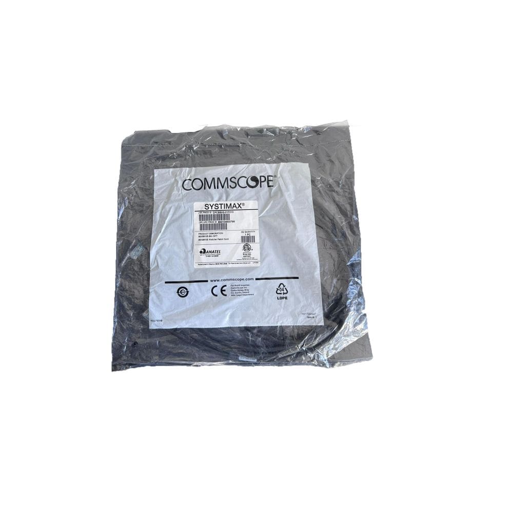 Patch Cord Cat6A Commscope Systimax 3,00 Mts 10 Feet Preto