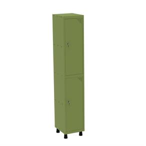 Roupeiro em Aço Mt 1v 2 Portas Fechadura Com Prateleira Interna Verde Miró