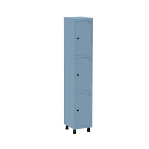 Roupeiro em Aço Mt 1v 3 Portas Pitâo Azul Dali